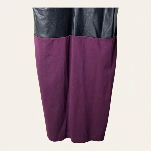 Venus SPAGHETTI STRAP MINI DRESS WITH FAUX LEATHER IN MIDDLE SIZE 8 - Picture 4 of 9